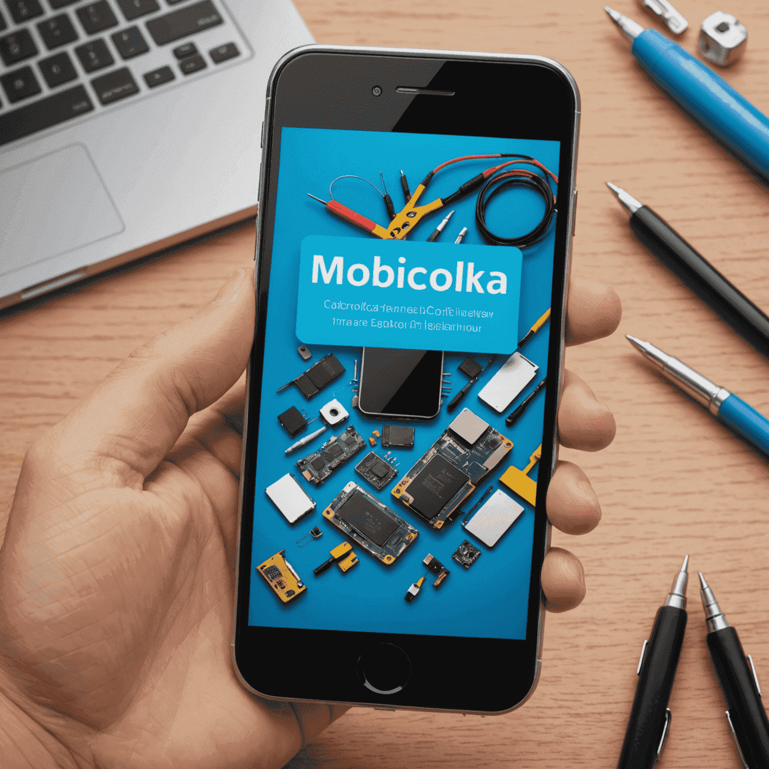 شعار mobicolka.com - خدمة إصلاح الهواتف